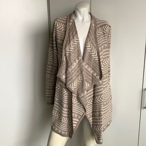 *NWT* Lucky Brand Geostitch Southwestern small long sleeve knit cardigan